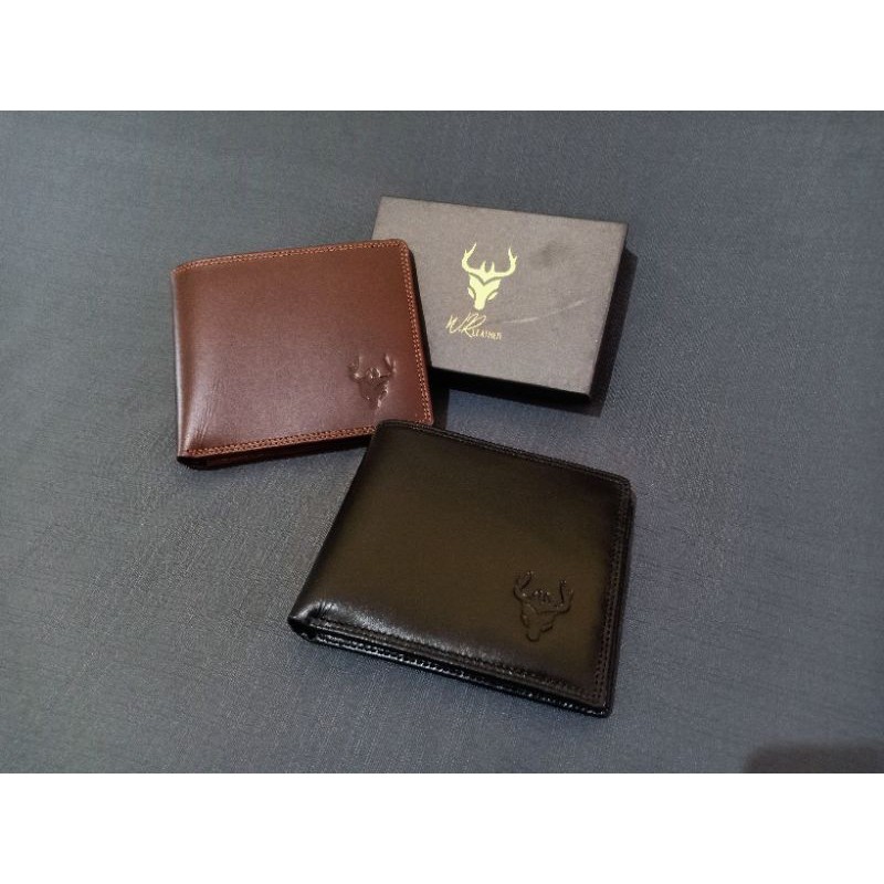 Dompet Kulit Pria Lipat Wr Kulit Sapi Asli