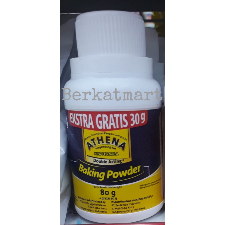 Zeelandia ATHENA Baking Powder Double Acting 80gr Pengembang Kue