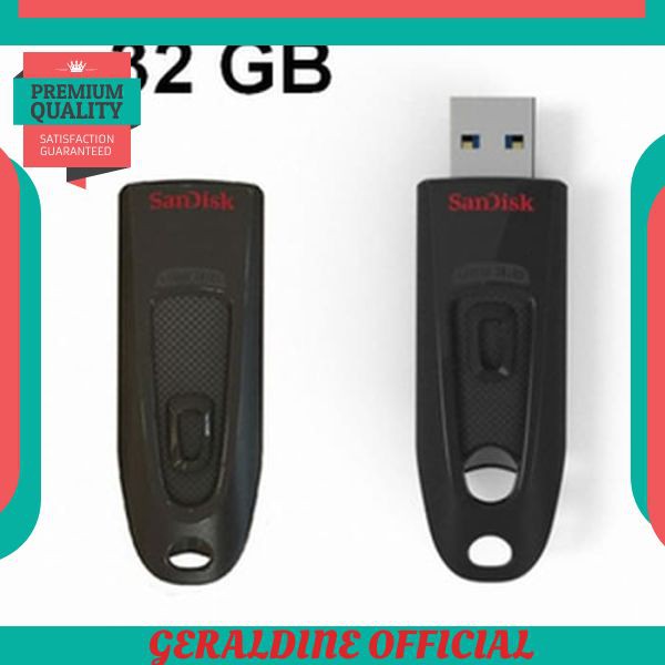 GROSIR Flashdisk SanDisk CZ48 32GB Ultra USB 3.0 FD 32 GB 100% ORIGINAL Resmi