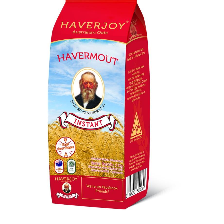 

SHOPEE 9.9 Haverjoy Instant Oats 1 kg [KODE 220]