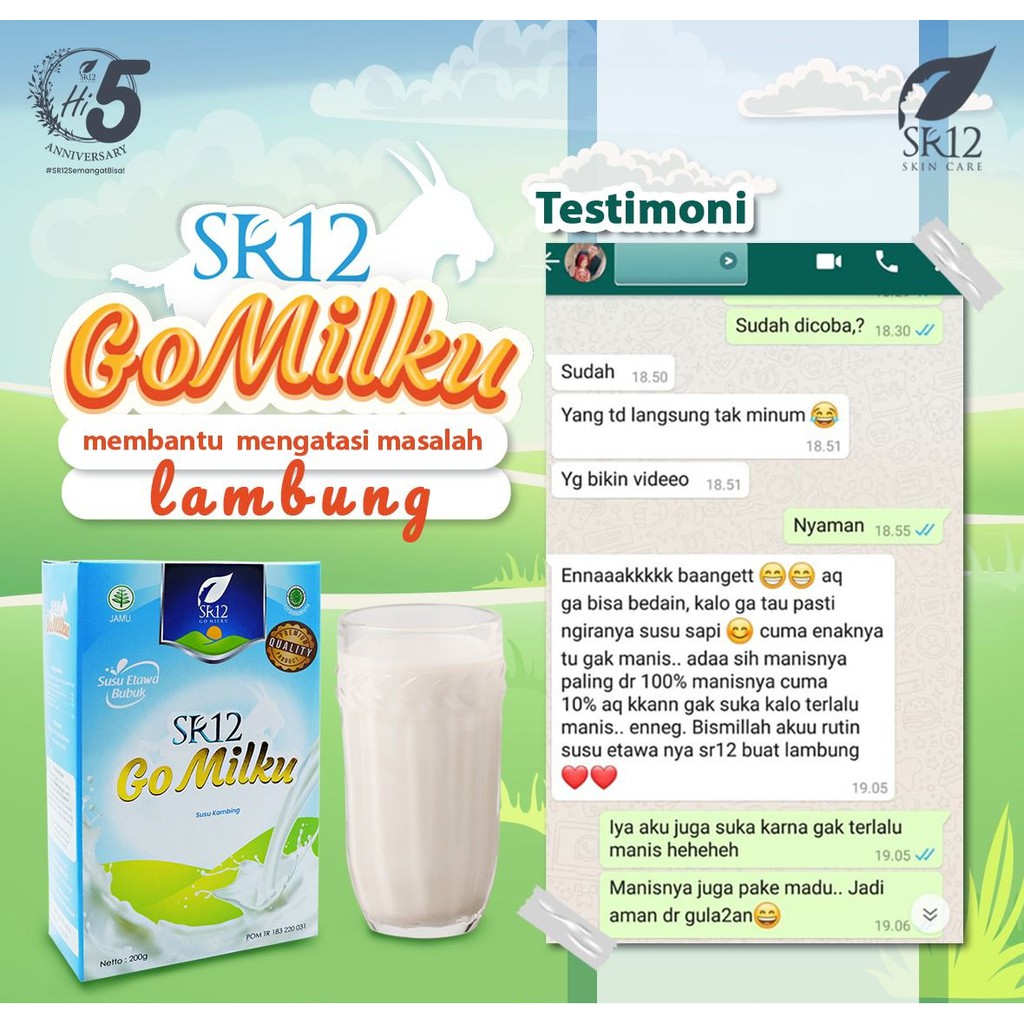 Go Milku SR12 - Susu Kambing Etawa - Susu Kambing SR12