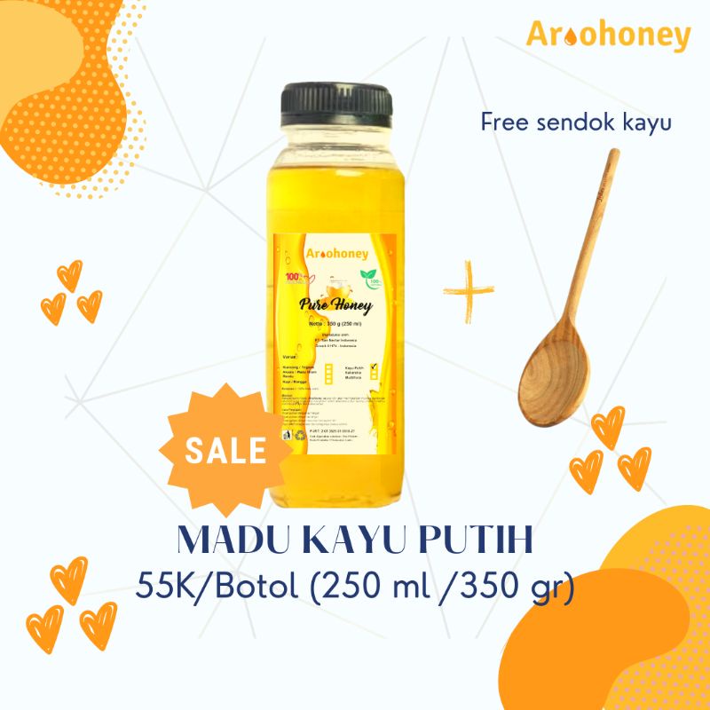 

MADU KAYU PUTIH - AROOHONEY - 100% MURNI KEMASAN BOTOL 250 ML