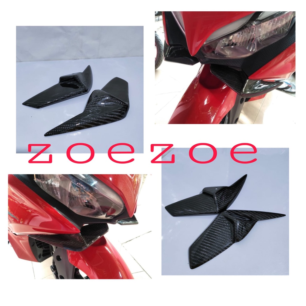 WINGLET CARBON YAMAHA AEROX 2021 CONNECTED WINGLET NEW AEROX 2021