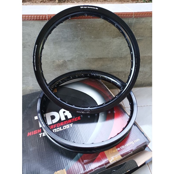 velg tdr racing hitam gilap pelk tdr black r 17