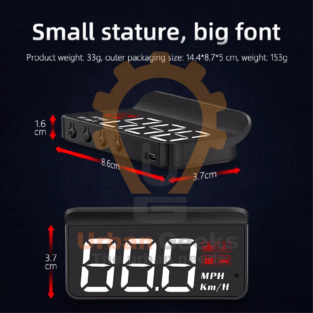 HUD M3 Head Up Display Obd 2 With Over Speed Alarm System