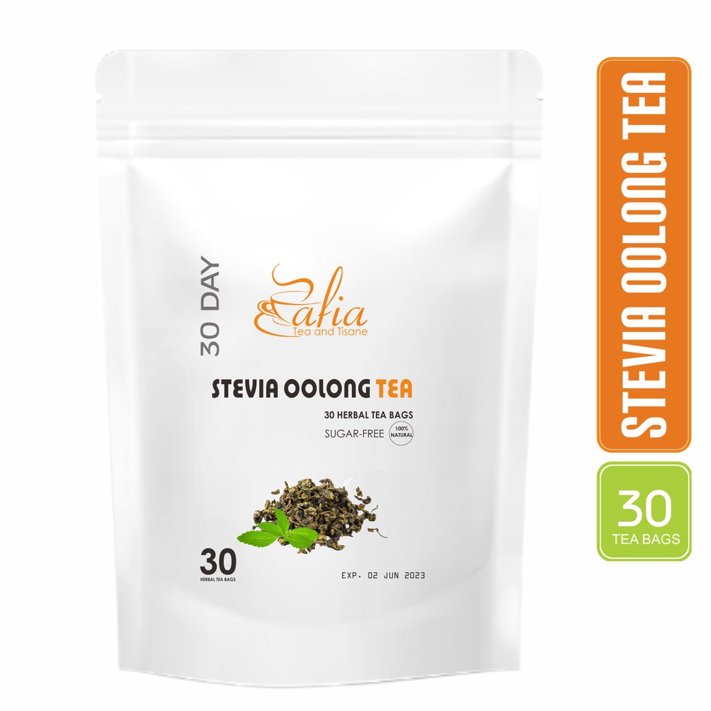 

Stevia Oolong Tea : Teh Daun Stevia Plus Teh Oolong (30 tea bag)