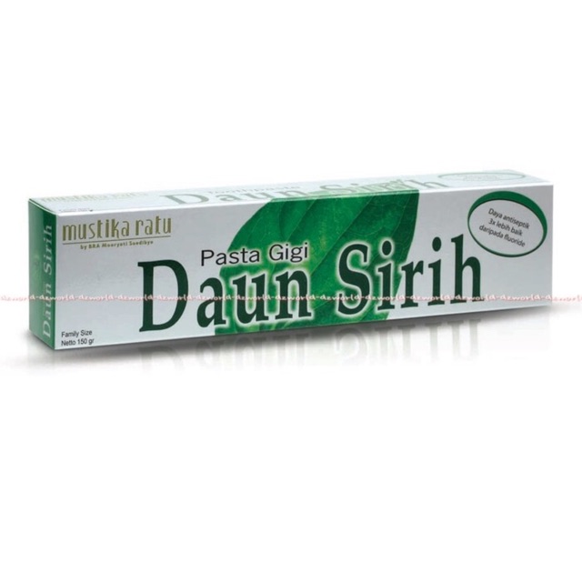 Daun Sirih Mustika Ratu 150gr Pasta Gigi Daun Sirih Odol Toothpaste With Piper Betle Leaf Extract Tooth Paste Daun Sereh Daunsirih Halal MUI 150 Gram