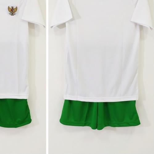 ☛ Setelan Bola Anak / Baju Bola Anak Indonesia - Putih, 6 ♙