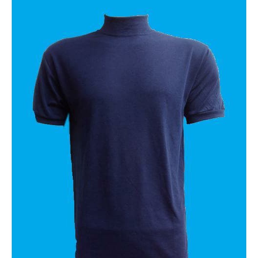 Kaos satpam polos kerah tinggi