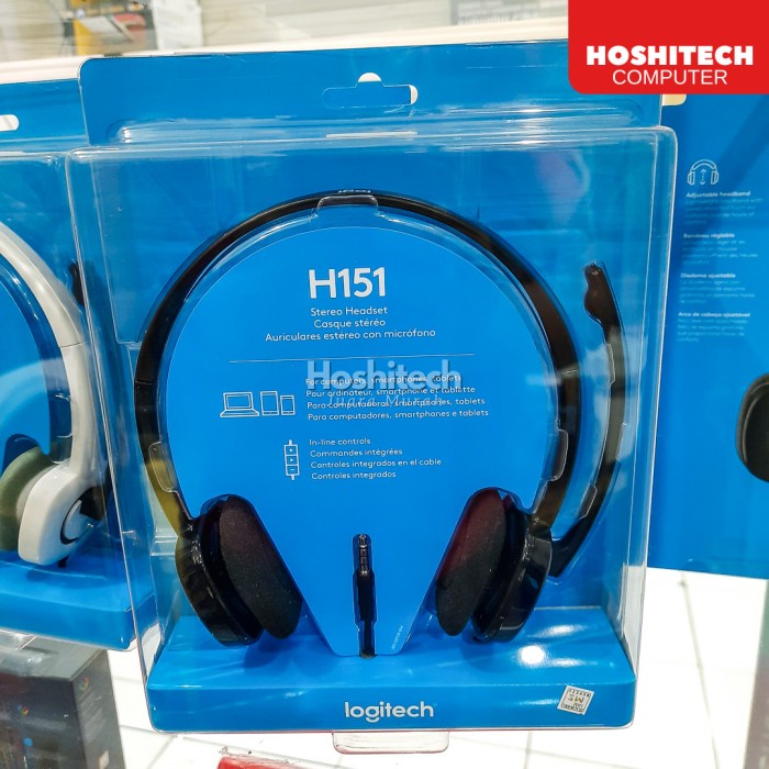 LOGITECH H151 Headset Noise Cancelling Mic GARANSI RESMI 1TH