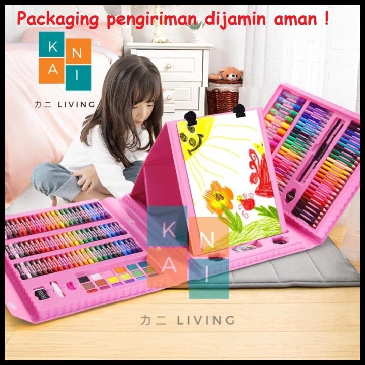 

Crayon Anak Set 208 Pcs Pensil Warna Alat Lukis Set Crayon Set