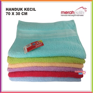 HANDUK MERAH PUTIH KECIL 70X30 CM