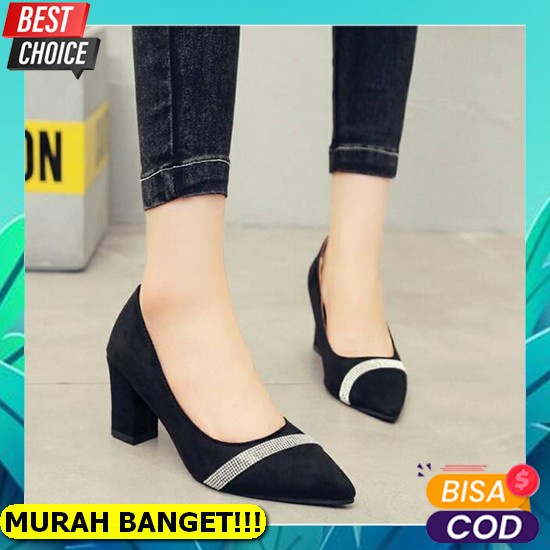 Sandal Hels Wanita Terbaru Hells Kekinian Heels Import Heals Impor Murah Sendal Hils Pesta Cewek Rem