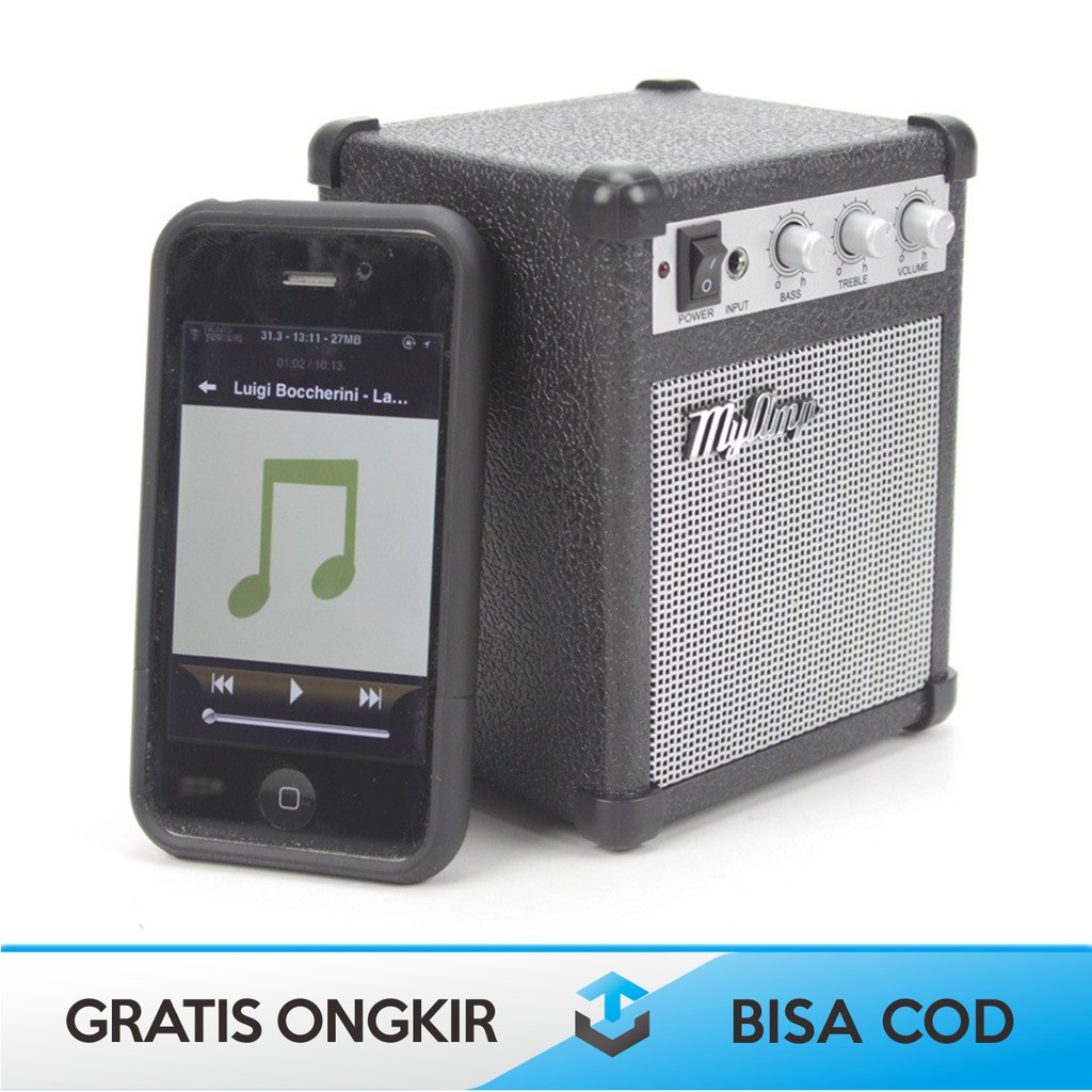 AMPLIFIER MINI PORTABLE GITAR SPEAKER ORIGINAL MyAMP MP3 - AMPLIFIER MINI PORTABLE SPIKER ORI MYAMP