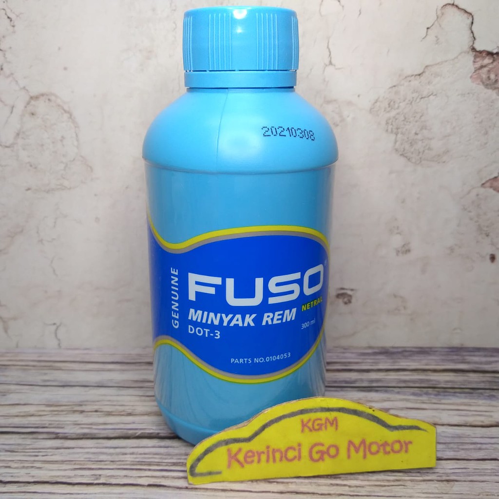 Minyak Rem Fuso Dot 3 Bening 300ml - Fuso Brake Fluid Netral Dot 3