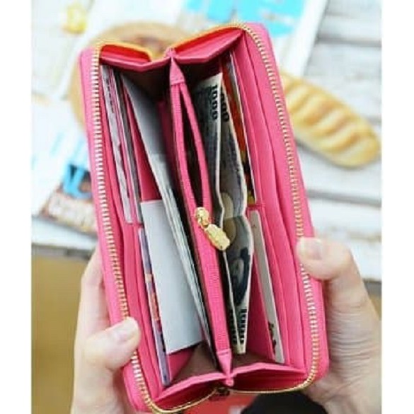 Travelmate Korean Zipper Wallet Elegant Stylish Dompet Impor Wanita High Quality