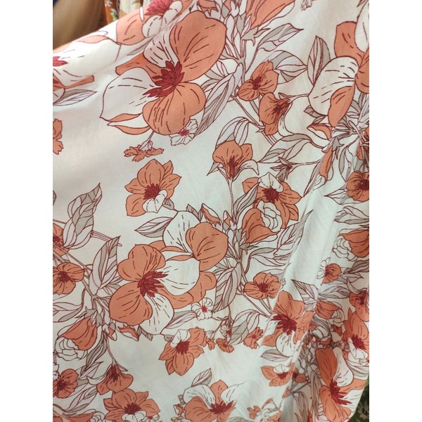 Bahan kain meteran Silky motif Sa460Ck harga per 0,5 meter