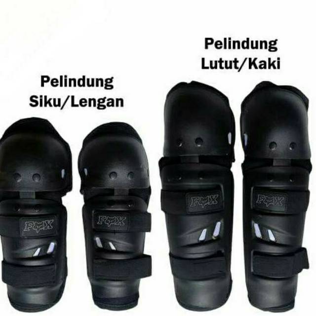 Decker  Dekker  besi stanlies pelindung lutut / siku 1set PRO X