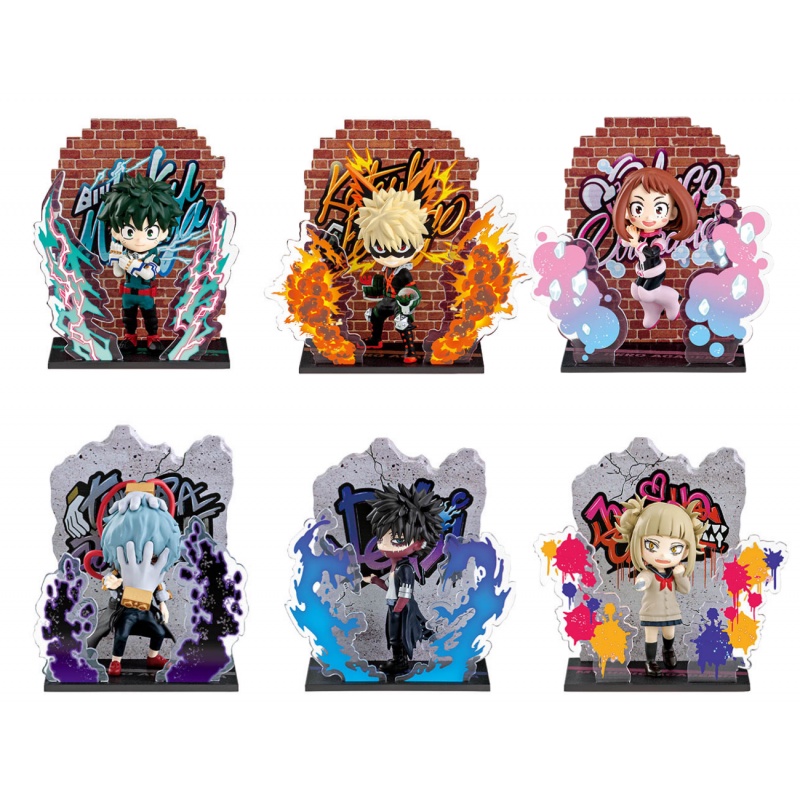 Toys Re-Ment My Hero Academia Wall Art Collection Figure (Set of 6)