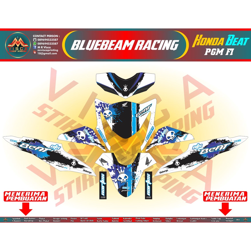 decal honda beat fi fullbody - decal beat fi fullbody 2012 - 2016