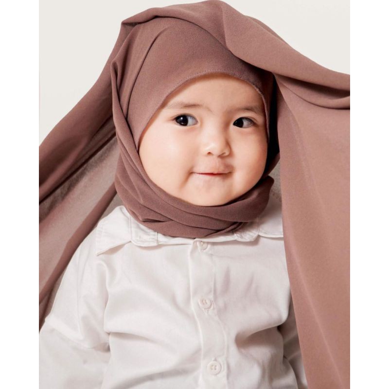 Pashmina Anak Karet Dimond Murah Utk Usia 6bln-7 th Pashmina Karet