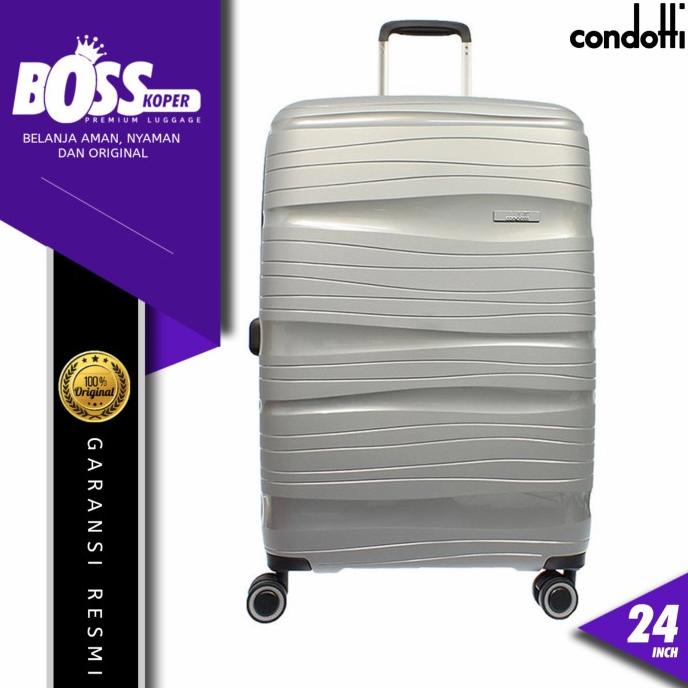 KOPER MEDIUM CONDOTTI (63126) HARDCASE 24 INCH BISA EXPAND DI PERBESAR DDF2354354