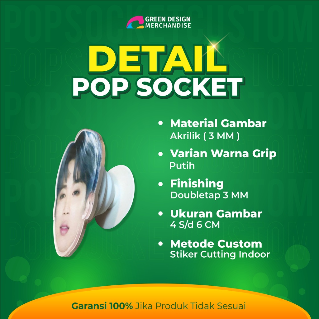 Popsocket Akrilik Costum Wajah  popsocket Popsocket Murah  phone holder pop socket bts Popsocket Handpone  pop socket bts Popsocket Aksesoris HP Gambar Costum Wajah popsocket acrylic popsoket hp popsocket nct pop socket polos case pop socket