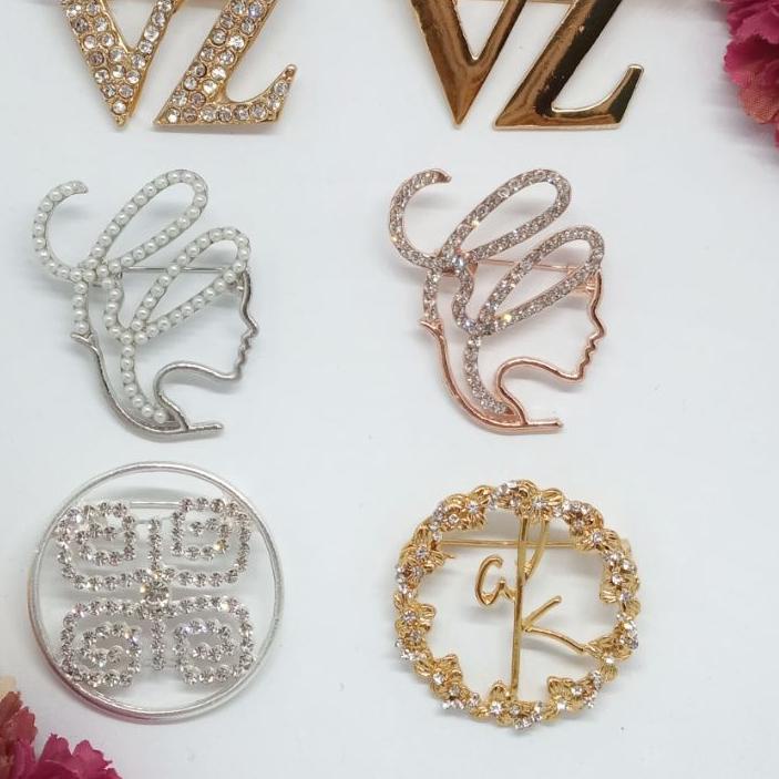 Diskon BROOCH ALA HL, LS, LCB, RA, VZ, DOA | PIN RIHANA | BROS AKSESORIS FASHION