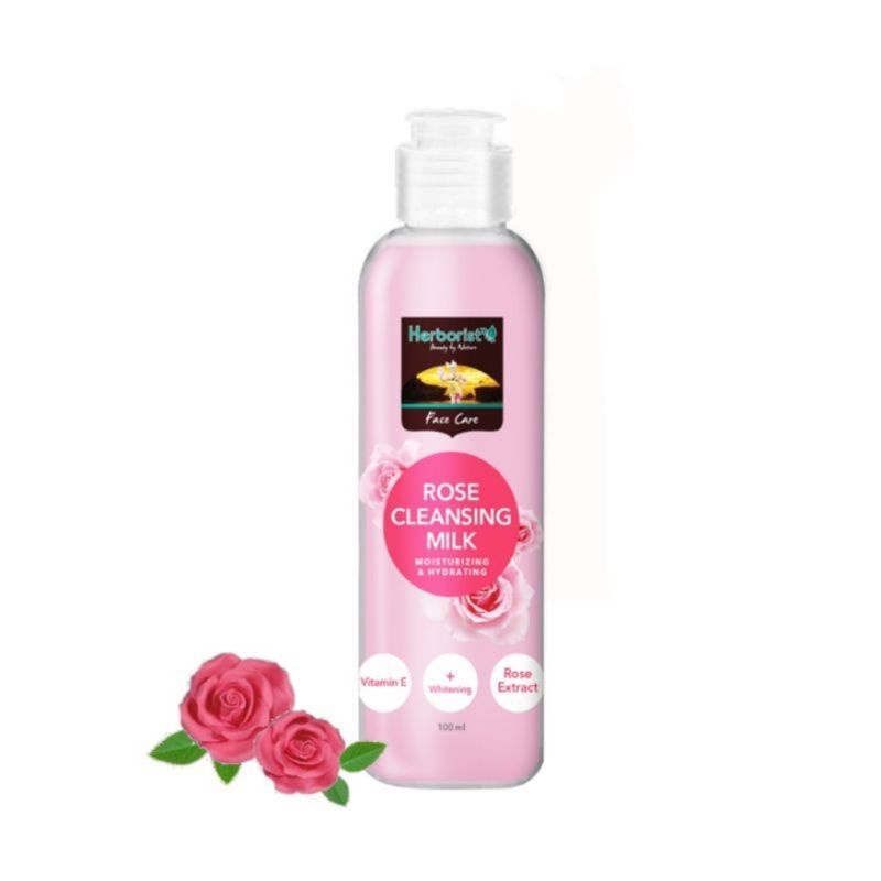 Herborist Rose Water 100ml/air mawar herborist/Milk Cleanser/Facial Wash/Sleeping Mask