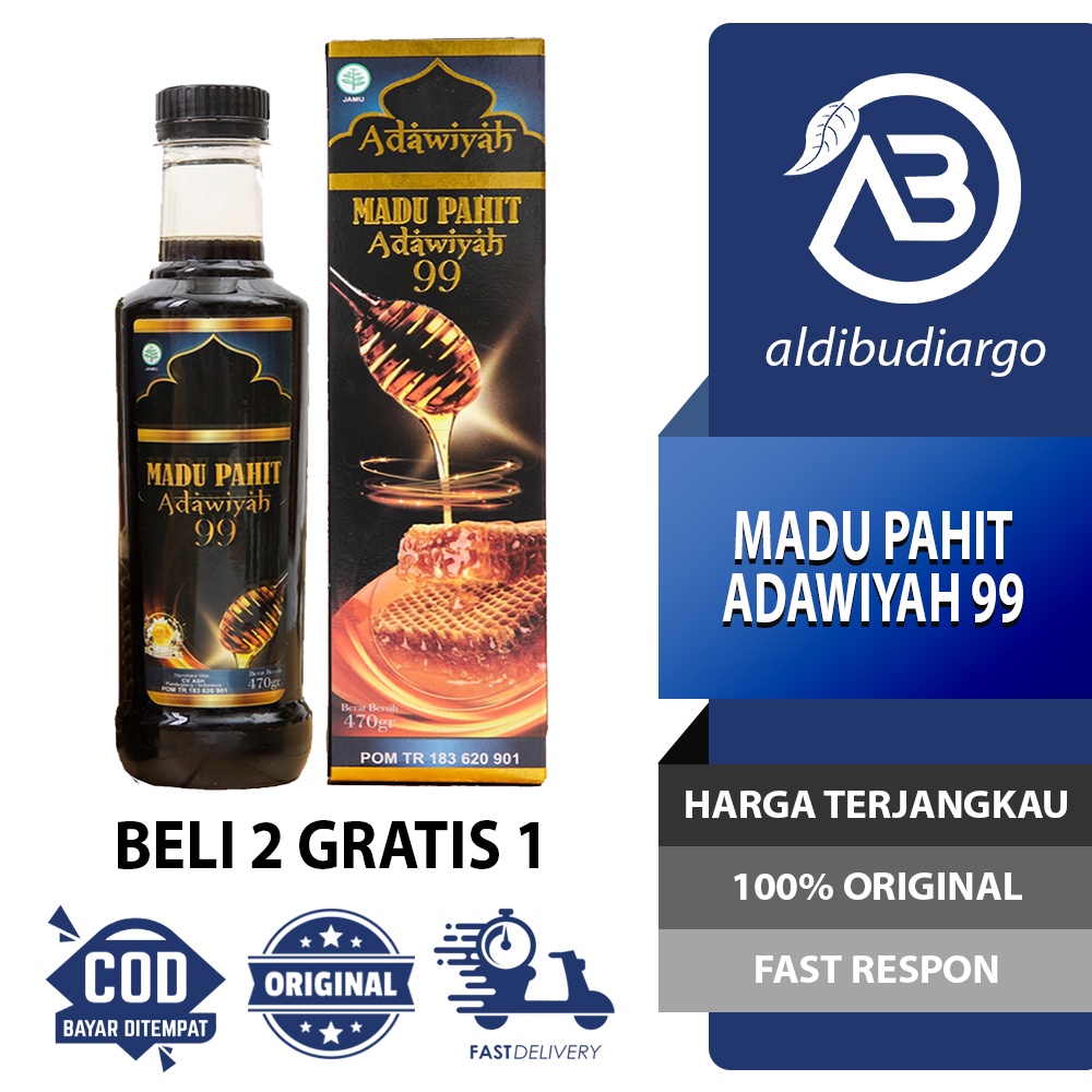 

(BUY 2 FREE 1) MADU HITAM PAHIT PLUS PROPOLIS ADAWIYAH 99