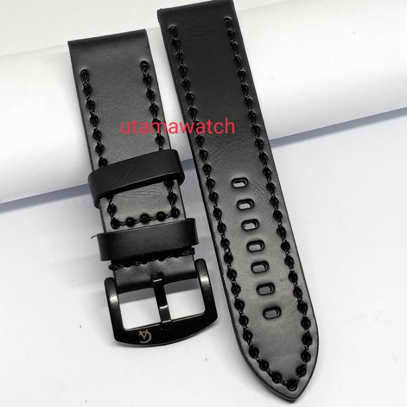 PROMO Strap tali jam tangan alexandre christie  kulit hitam tali alexander christie