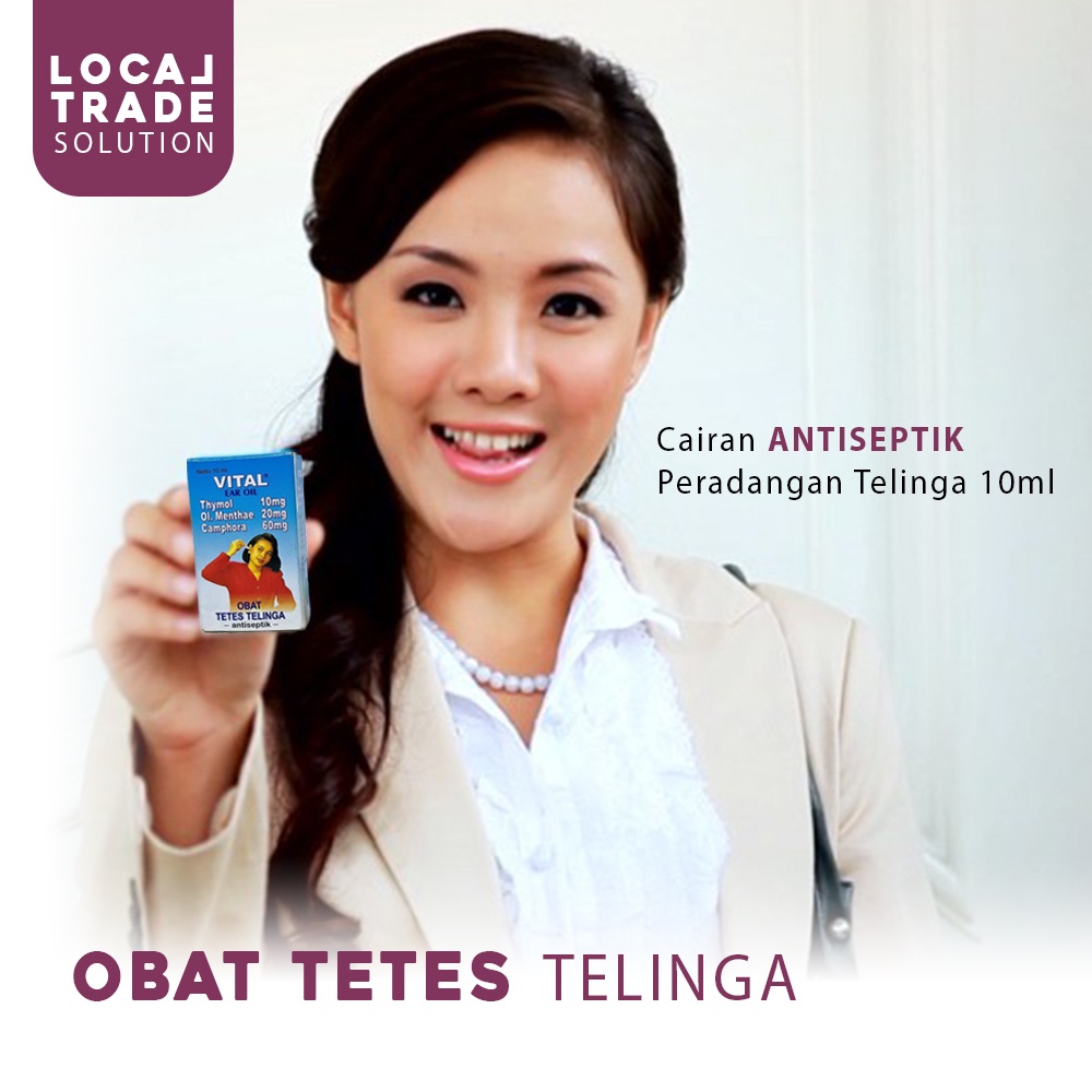 Vital Ear Oil Cairan Obat Tetes Telinga Antiseptik Peradangan Telinga 10ml