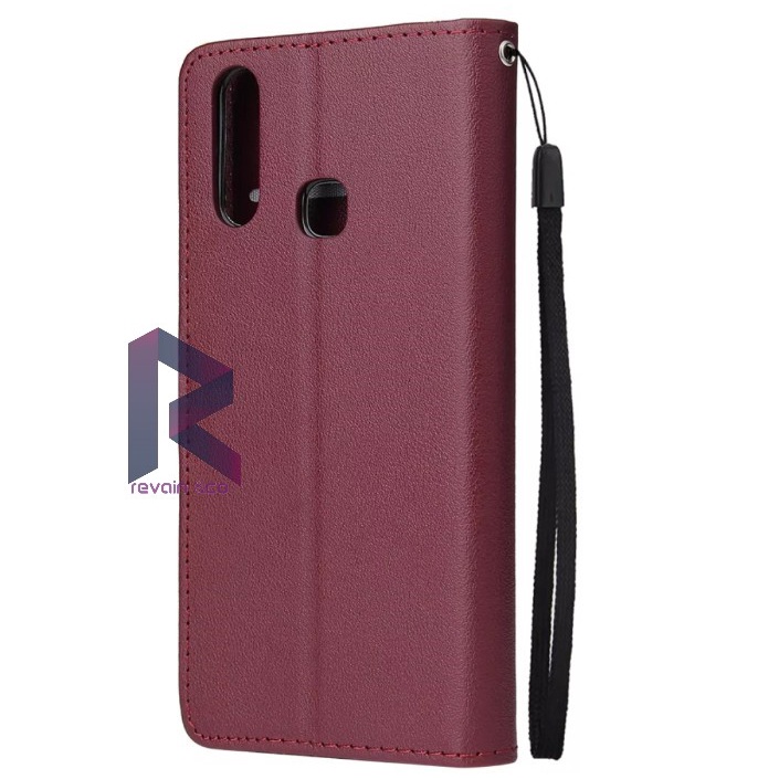 CASING VIVO Y12 Y15 Y17 FLIP WALLET LEATHER KULIT PREMIUM SARUNG BUKA TUTUP FLIP CASE VIVO Y12/Y15/Y17