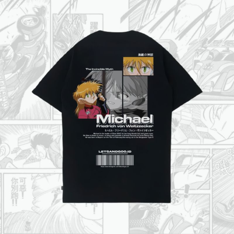 Michael Black Tshirt Let's And Go WGP The Invicible Mhyth and Eisen Wolf Leader
