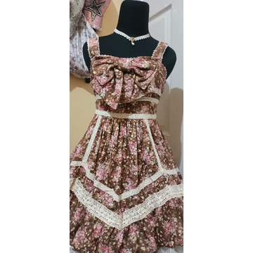 Liz lisa brown floral jsk
