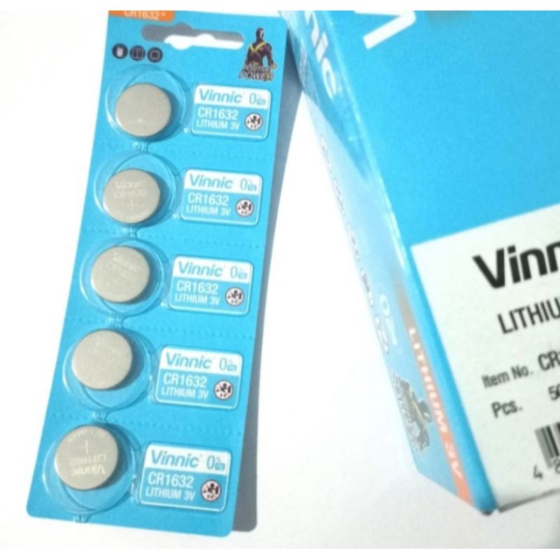 Baterai vinnic 1632,Batrai kancing 3v lithium