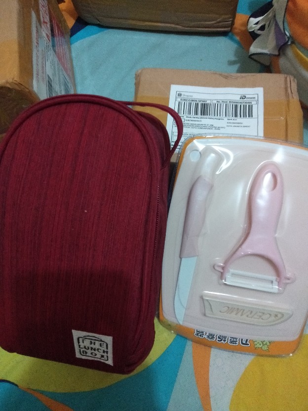 Pisau Set Keramik 3 In 1 Talenan Set Knife Set Peeler Buah/pisau Set/talenan Set/set Alat Dapur 3in1