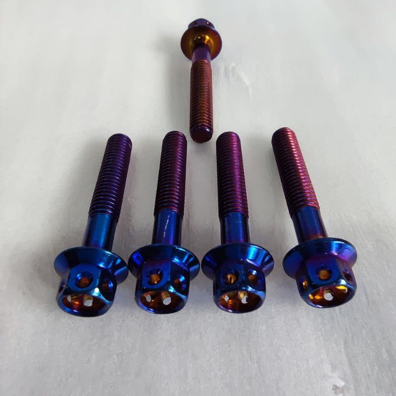 BAUT PROBOLT M6 X 35baut probolt original thailand baut probolt drat 10 panjang 3,5cm BLUE