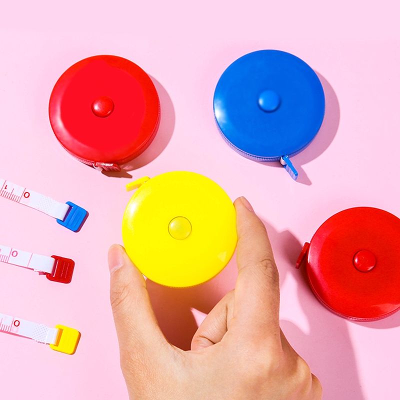 Meteran Mini Gulung 150cm Alat Ukur Badan Mini Pengukur Lingkar Pinggang Perut