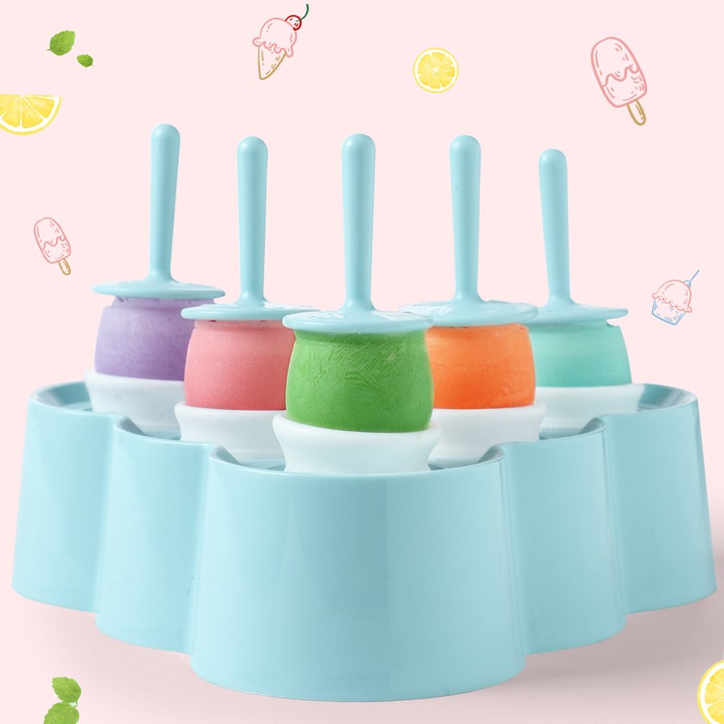 CETAKAN ICE CREAM SILICONE PUDDING JELLY / CETAKAN ES KRIM SILIKON  6 slot es loli diy