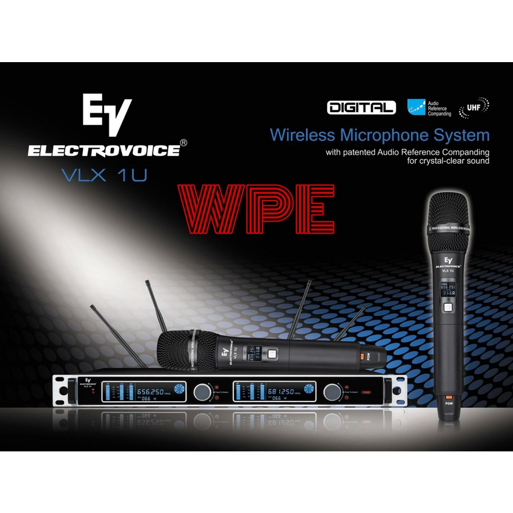 mic wireless electrovoice ev vlx 1u/ vlx 1 u/ vlx1u original