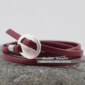 Gelang Leather Kulit Colorful Anslow Jewelry Simple Hot 2017