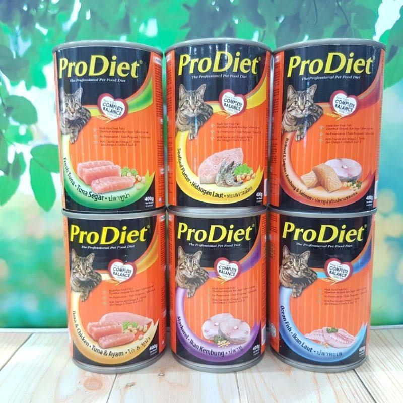 Makanan Basah Kucing & Kitten ProDiet Kaleng 400 gr | Kitten & Cat Wet Food | Kualitas di atas Life 
