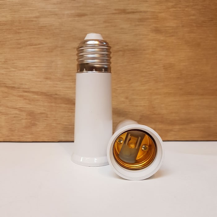 Sambungan Fitting Lampu Downlight Panjang Extension Pioline E27 Socket