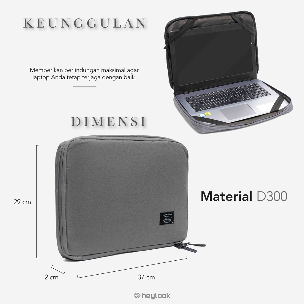 Tas Laptop Sleeve Cover Soft case Laptop Macbook Asus Acer Lenovo Dell HP Huawei  11 13 14 15 Inch Waterproof