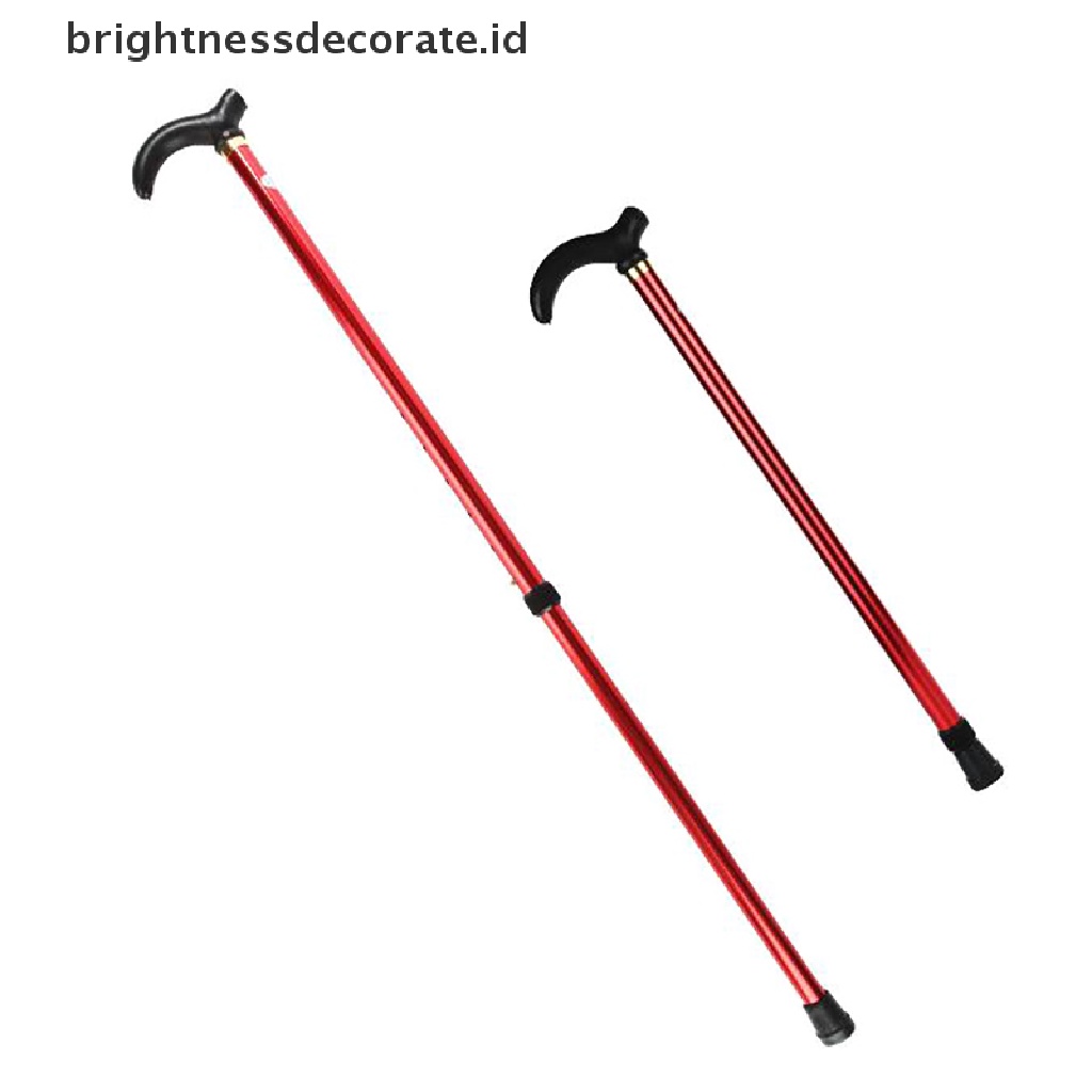 Tongkat Jalan 2 Bagian Stabil Anti Slip Dapat Disesuaikan Untuk Orang Tua