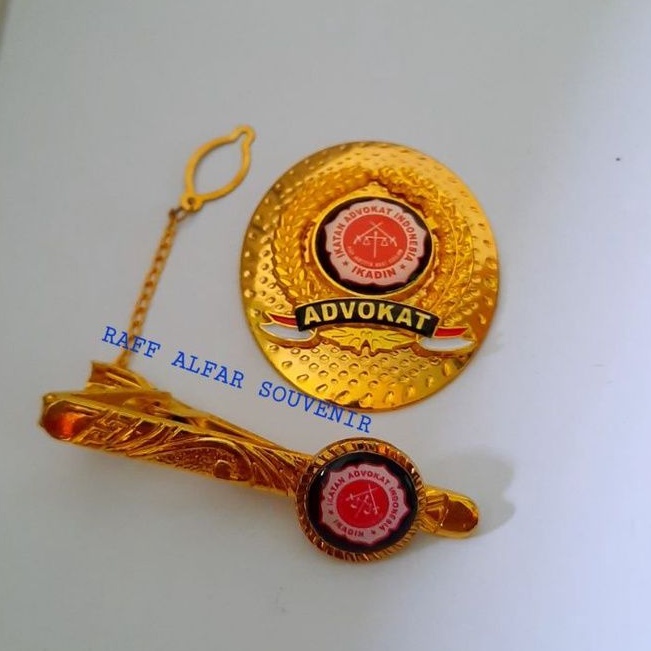 Pin advokat Ikadin & jepit dasi Ikadin
