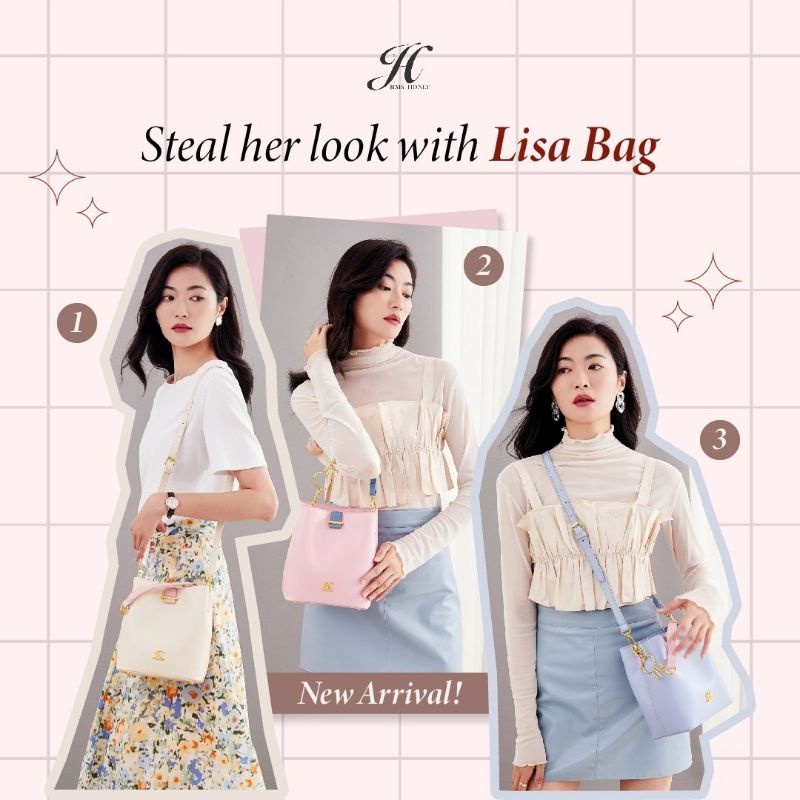 LISA BAG JIMSHONEY TAS SELEMPANG WANITA CEWEK CANTIK