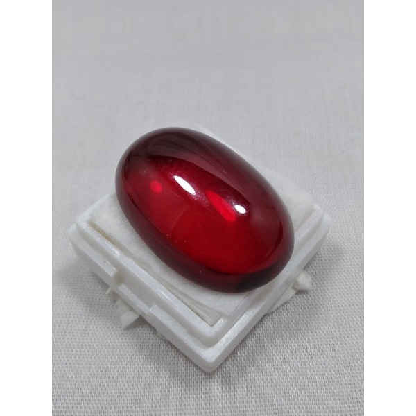 Batu Permata Merah Siam Jumbo Lostone asli chatam