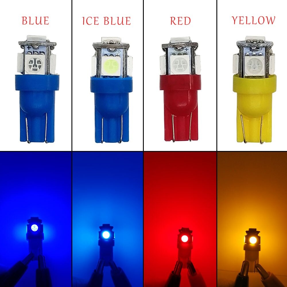 [BISA COD] Lampu LED Jagung T10 Senja/kota sein 5mata 5 titik/mata Mobil Motor